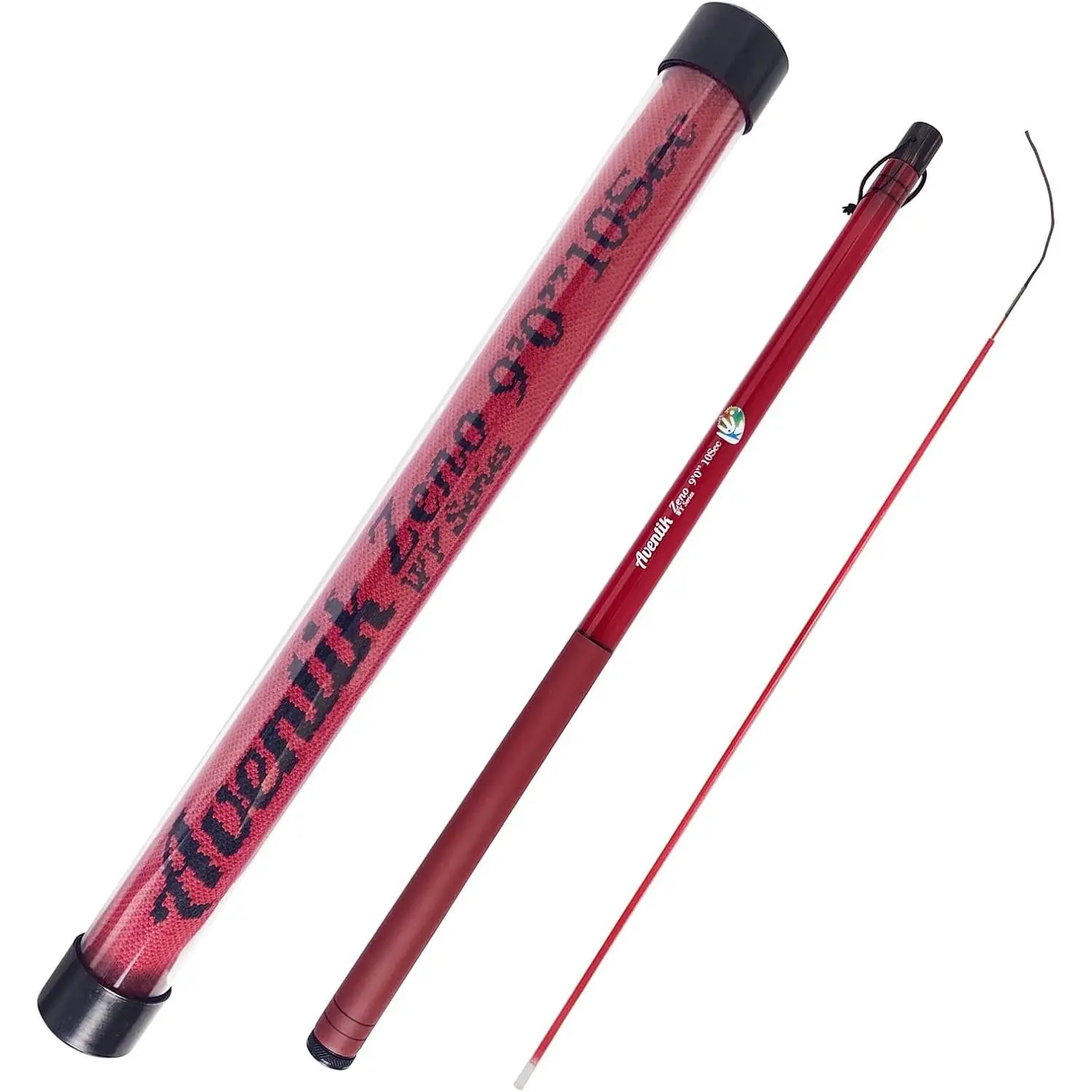 Aventik Zeno Tenkara Rod in 9ft/10ft, Complete Beginner Tenkara Rod Kit, S2 Fiberglass 6:4 Soft M-Action Super Lightweight and Compact Tenkara Fly Fishing Rod