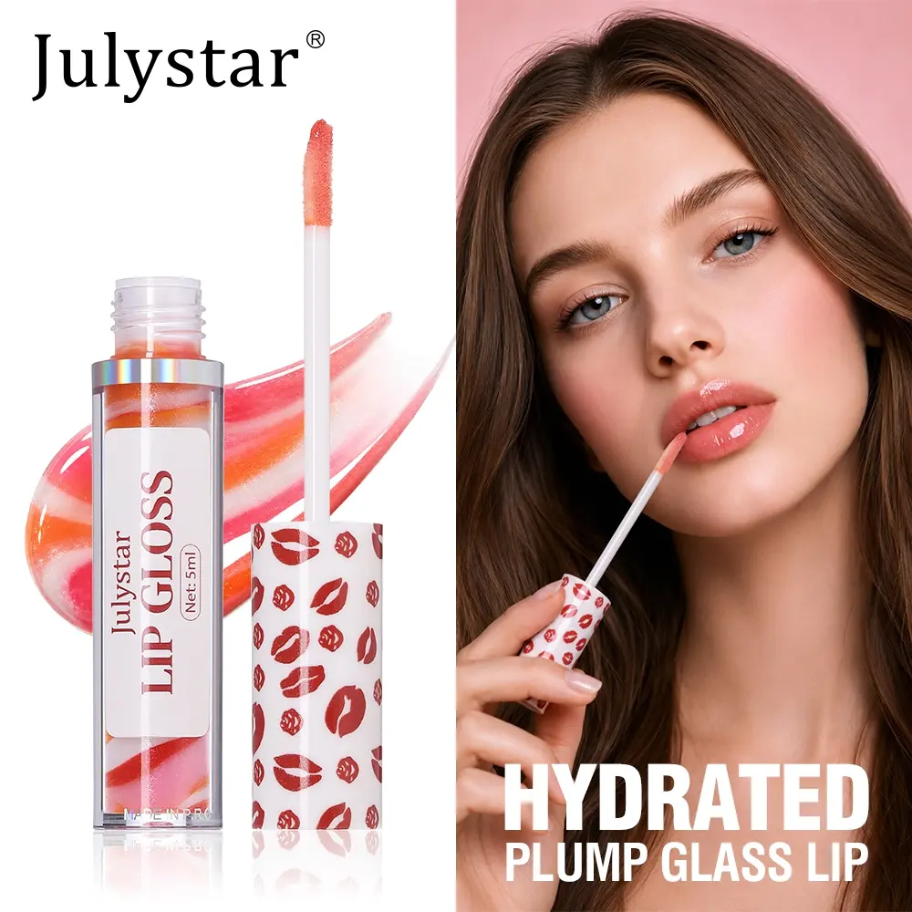 Cute Lip Gloss Set, Moisturizing Shiny Liquid Lip Gloss, Perfect for Daily Dates, Dewy Finish, Single Item, 12 Months Shelf Life