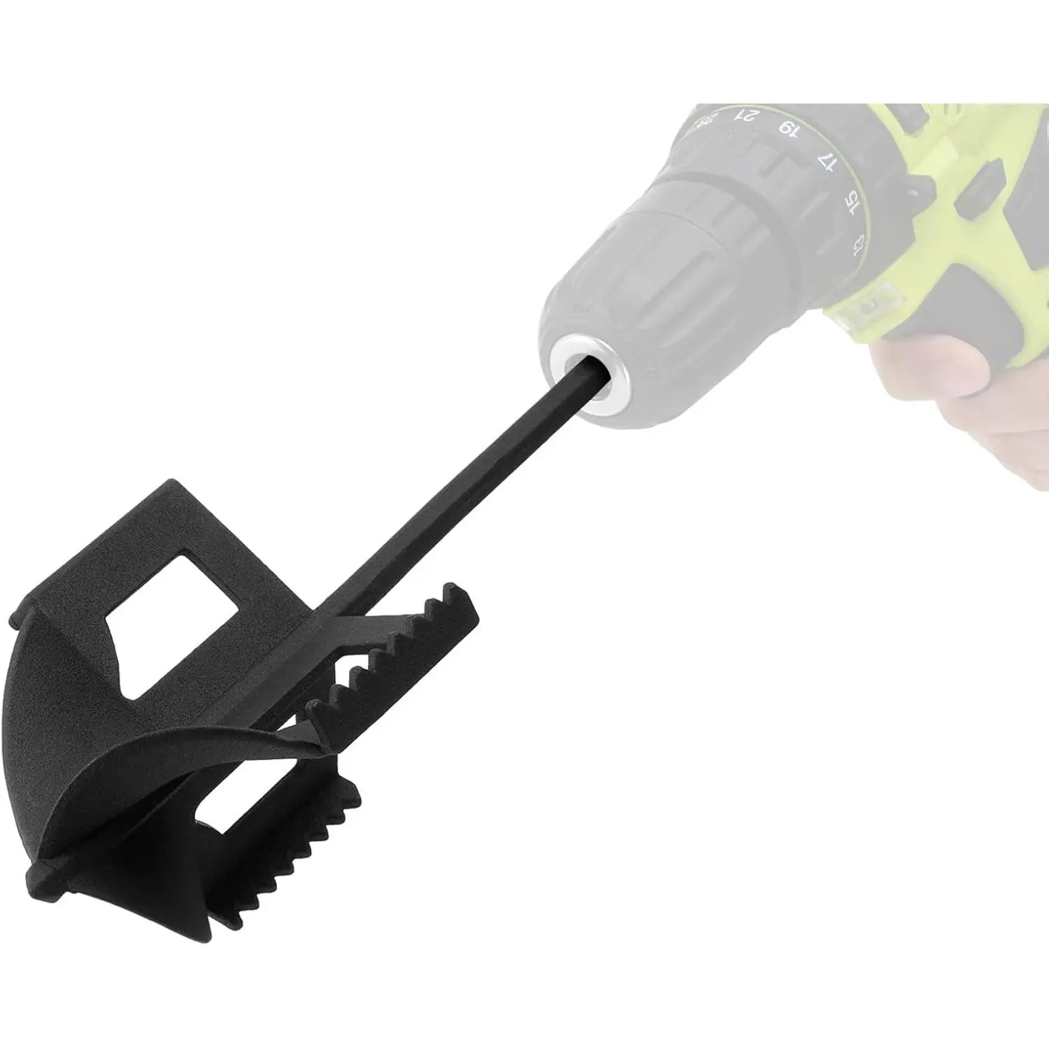 4-in-1 Cultivator, Soil Tiller, Soil Digger and Soil Loosener Auger Attachment for 3/8" Hex Drive Drill, Ideal for Raised Beds,  Boxes,  Gardening Soil Loosening