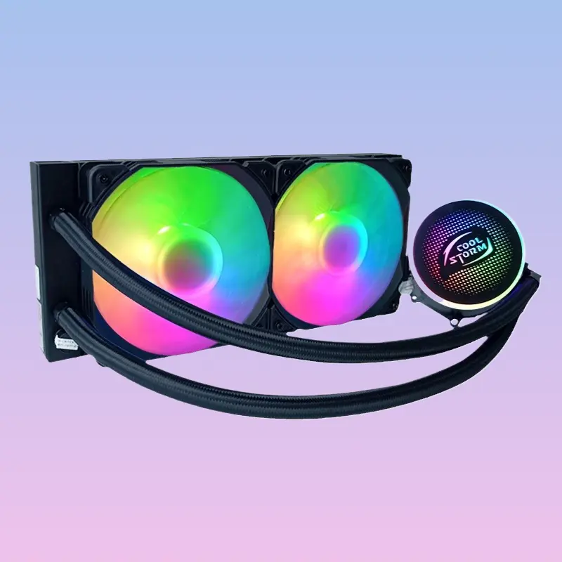 Integrated ARGB Temperature Controlled CPU Liquid Cooler Ultra Silent Fan Efficient Heat Sink For Gaming Desktop PC Builds