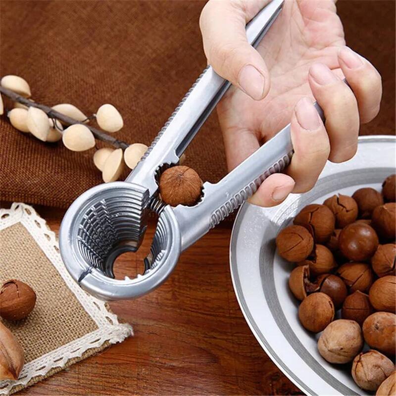 Zinc Alloy Nutcracker Sheller Crack Al Walnut Pecan Hazelnut Filbert Nut Kitchen Nut Sheller Clip Tool Clamp Plier Cracker