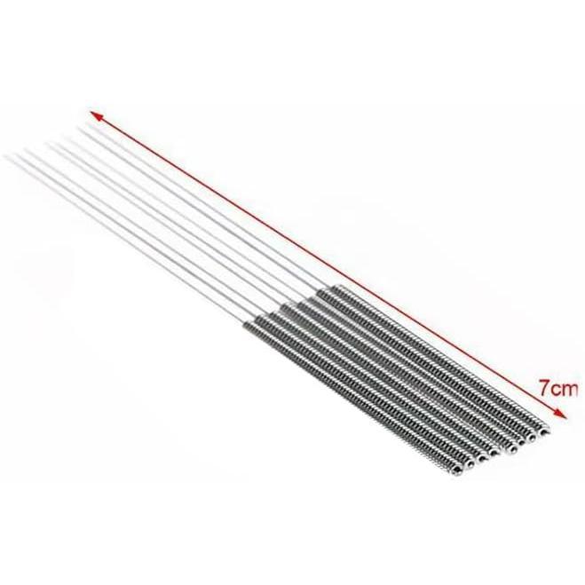 100 count 3D Printer Nozzle Cleaning Kit, 0.4 mm Stainless Steel Nozzle Cleaning Filament, 3D Printer Nozzle Cleaner Tool,3D Printing Tool kit 3D Printer Accessory for Filament Nozzles