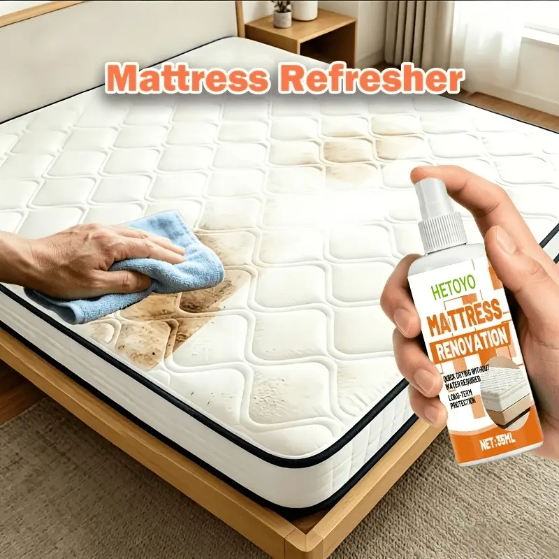 The upgraded water-free textile spray has amazing effect, and can quickly refresh curtains, sofas, mattresses and clothes.