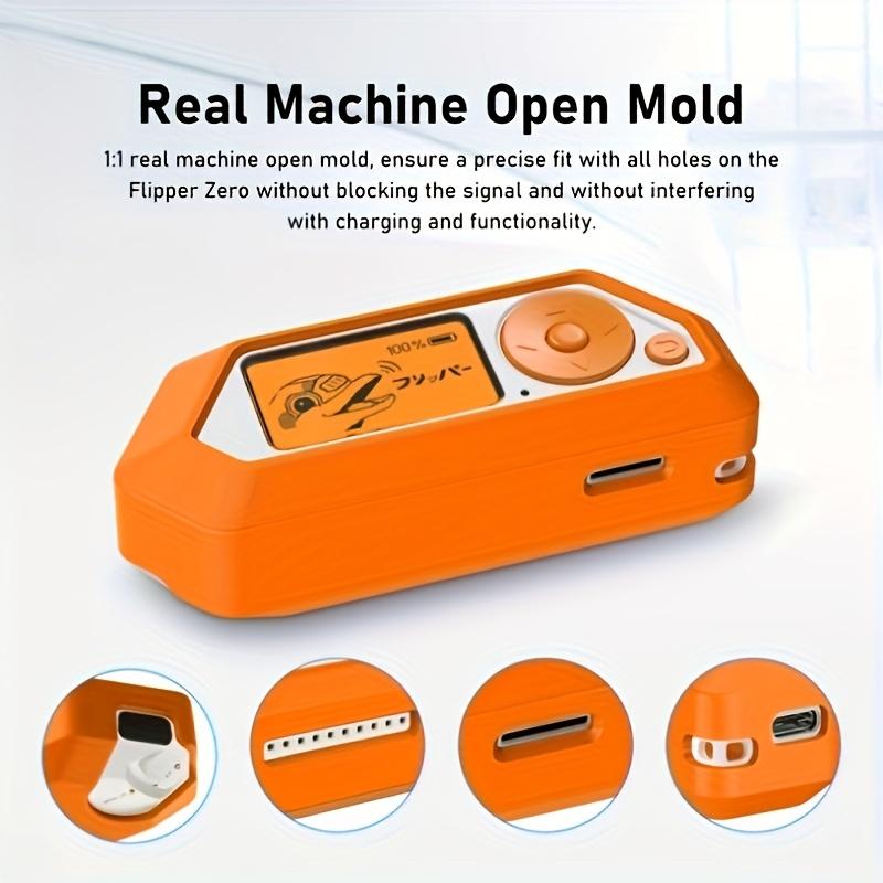 Zero Case Soft Silicone Protective Cover, Includes Screen Protector, Compatible with Flipper Zero Device, Essential Hacker Accessory