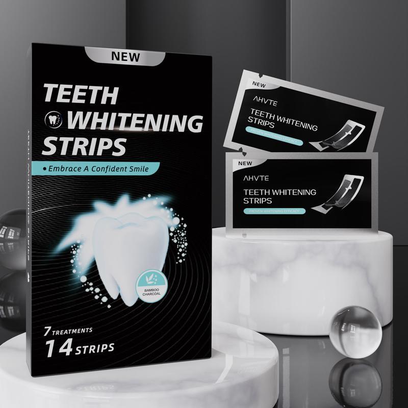Bamboo charcoal enzyme fresh smoke tea stain removal whitening teeth strips HP bleaching strips Gift