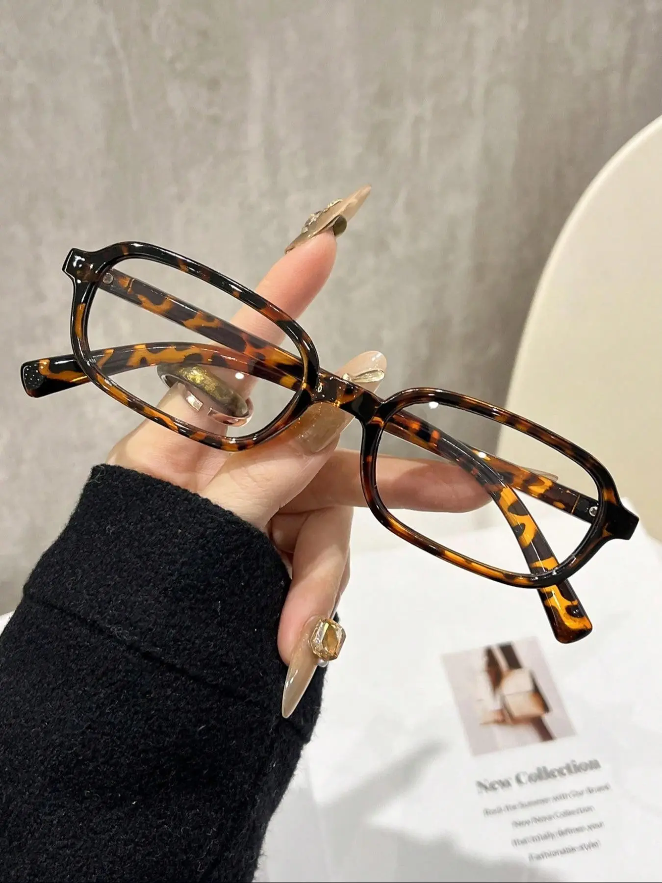 Fashion Elliptical Frame Blue Light Blocking Glasses, Unisex Daily Use, Work Reading Glasses, Fashion Accessory, Comfortable Design