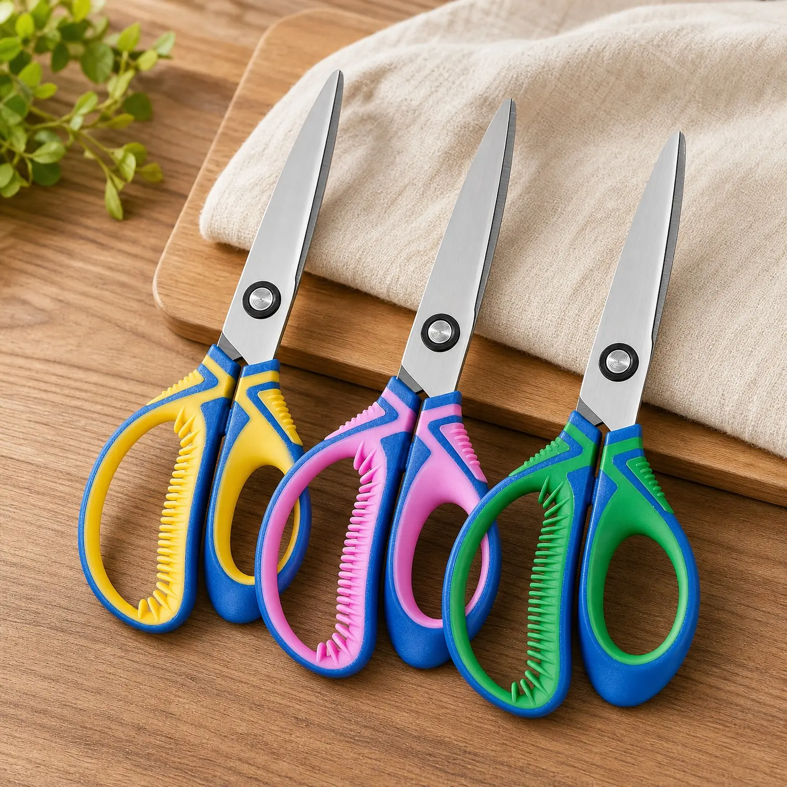6" Kids Scissors for Ages 5-8, Soft Comfort Grip, 3 Pack with Covers, Safe Storage, Perfect for Kindergarten & Elementary Classroom DIY Paper CraftsGift