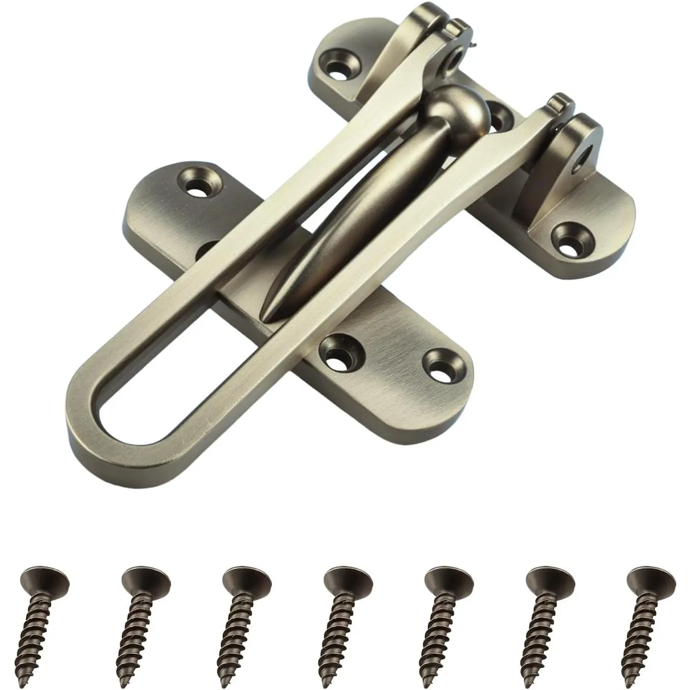 U 10309 Swing Bar Lock for Hinged Swing-in Doors,Door Guard Latch for / Safety Protection,Diecast  Door Stopper Lock for