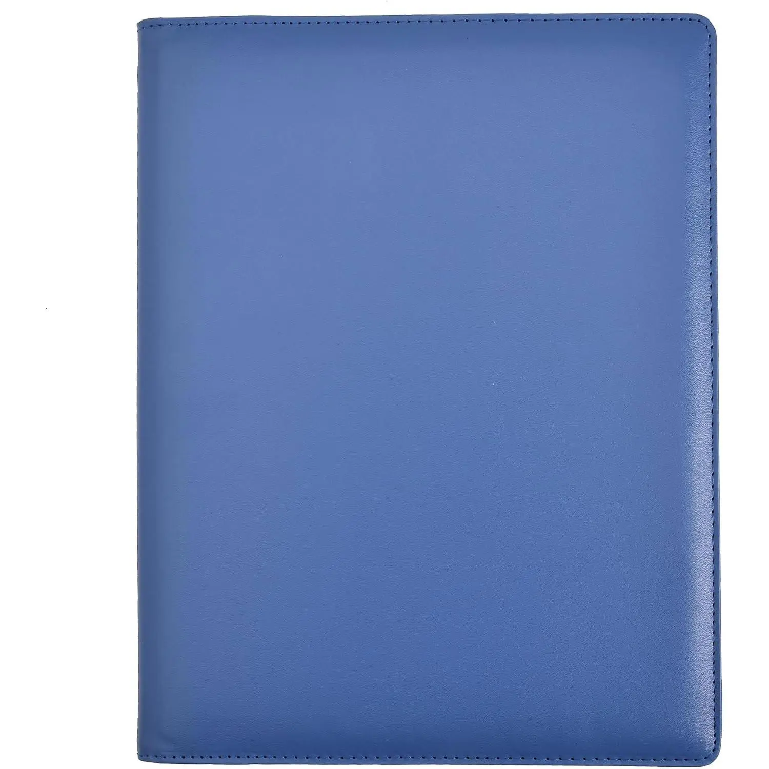 A4 Synthetic Faux Leather Certificate Presentation Folder - Professional Business Document Organizer, Conference Materials Binder with 48 Pockets (96 Sides), Dust Protection, Manufacturer Warranty (Blue)