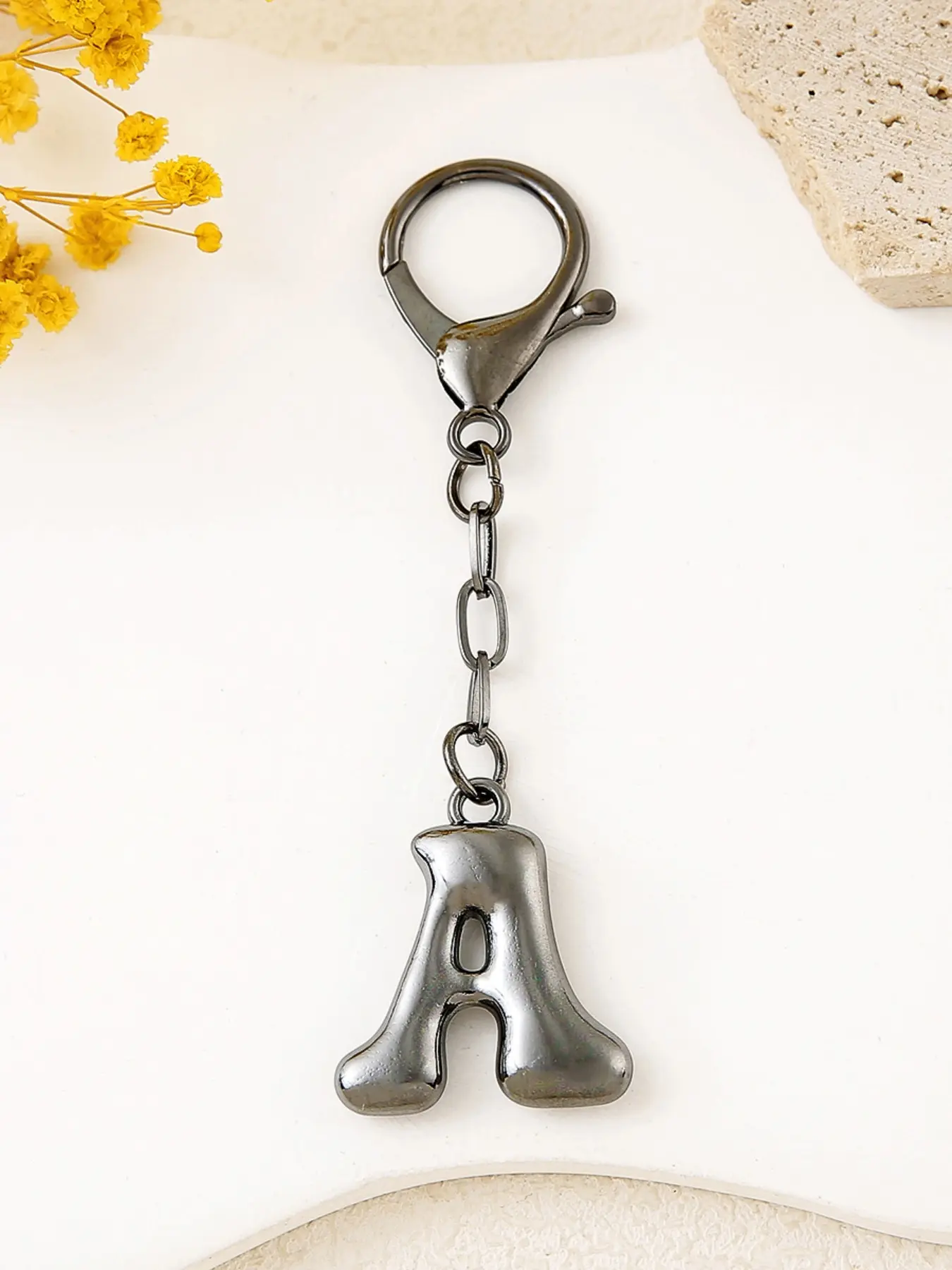 1pc Bubble Initial Bag Charms for Handbags, Cute Initial Letter Keychain for Women, Elegant Purse Charms Gift, Bag Pendant, Purse Accessories Charm