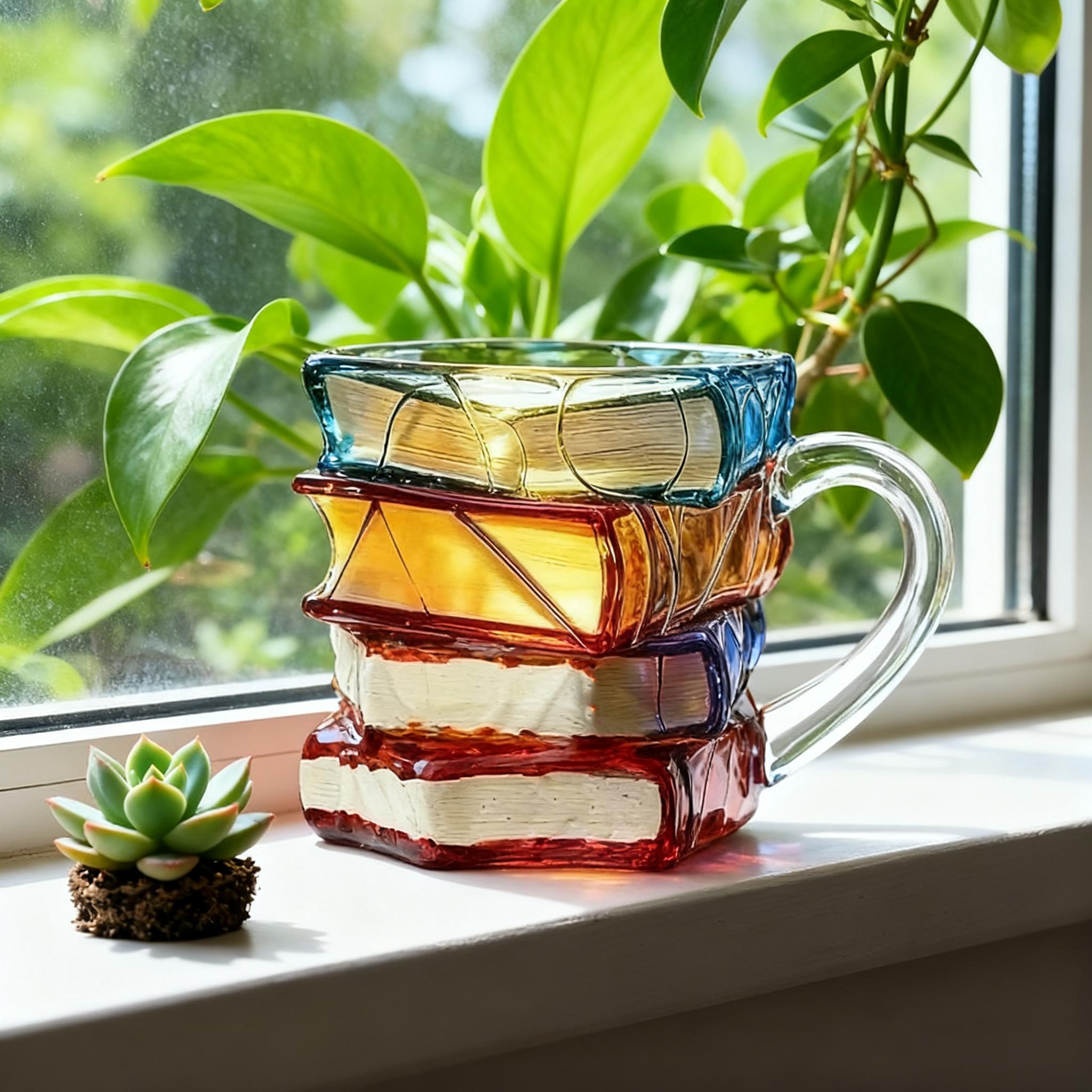 Black Friday Ceramic Mug| 3D Painting Book Art| Stacked Design| Unique Coffee Cup| Gift for Book Lovers| Home Decor