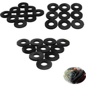 100 Pack Seal Ring Sponge Pad  Gasket Sound Insulation Spacer Shockproof Washer for  Door Trim Panel Retainer Clips Buckle Bumper Fastener