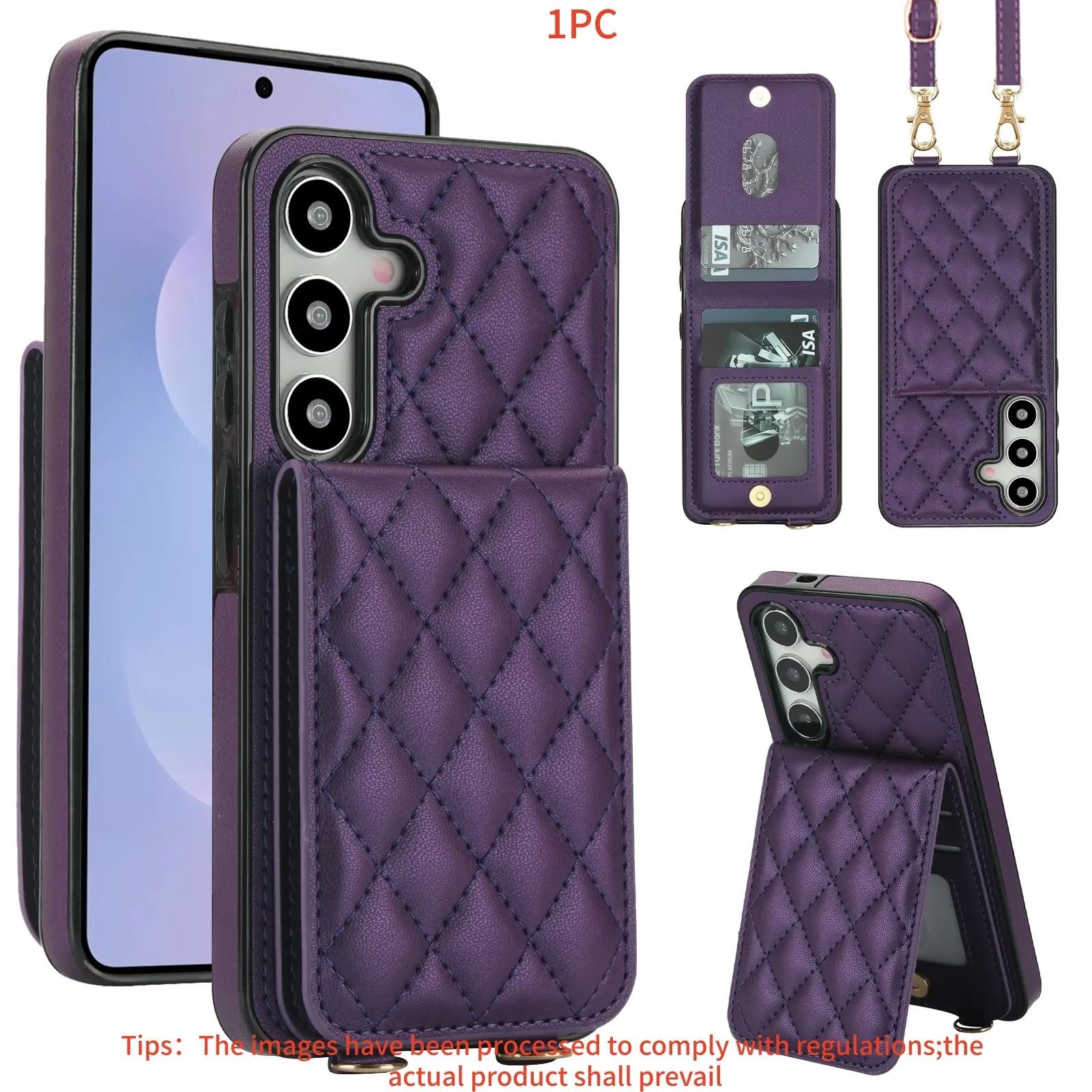 For Samsung Galaxy A17/a16/a15/a14/35/36/55/56/57/71/72/73 4g/5g Crossbody Wallet Smartphone Case, Magnetic Closure, Detachable Strap, Flip Cover Protector, Accessories, Cellphone Casing