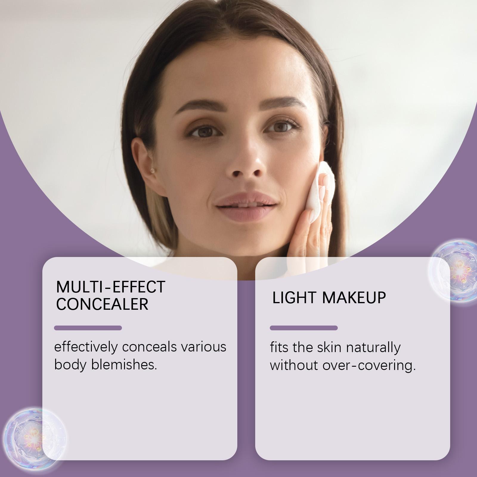 AMZ Natural Skin Tone Concealer, Daily Makeup, Facial Concealer, Hydrating Concealer, Non-Sticking, Natural Skin Tone Concealer Cream