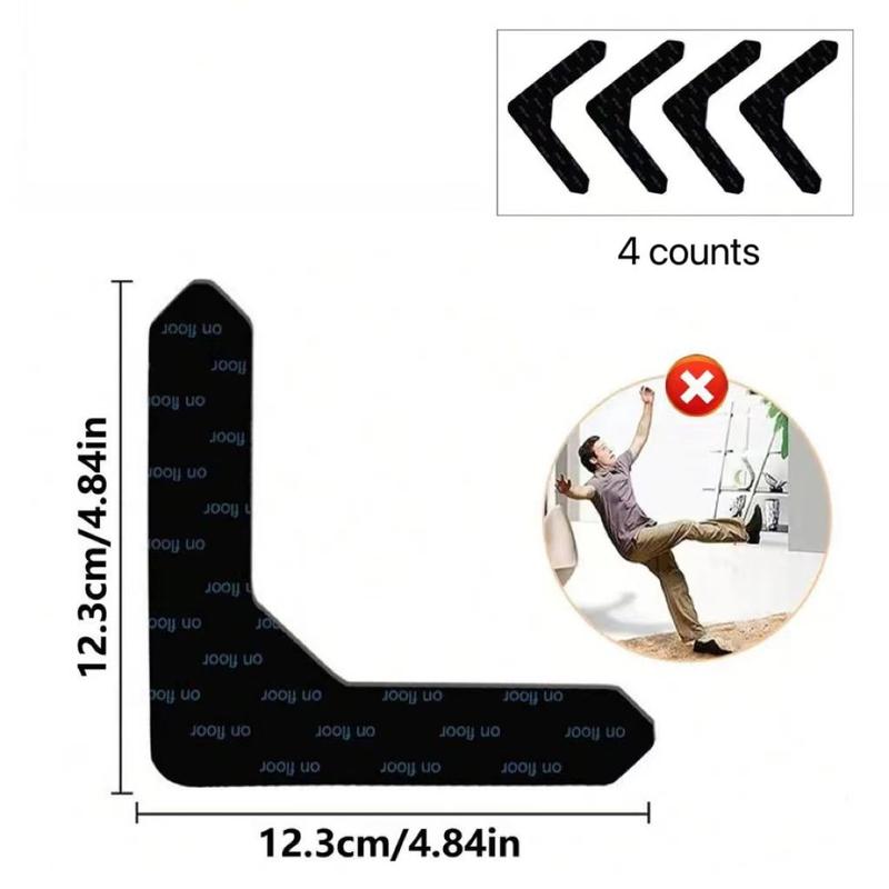 Reusable Carpet Tape, 4 Counts Non-slip Carpet Tape, Anti-slip Floor Mat Tape for Hardwood Floors, Prevent Carpet Movement