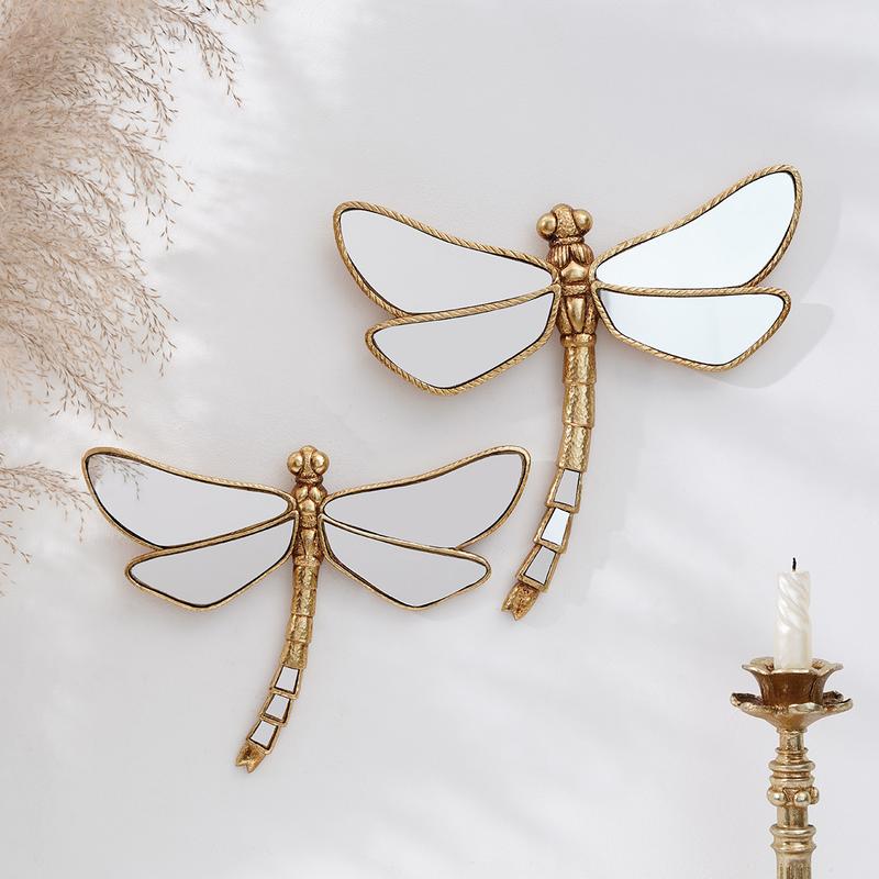 1pc Reflective Resin Dragonfly Wall Art Decor, Insect Collector's Decorative Hanging for Home & Party, Creative Insect Display, Hanging Ornaments