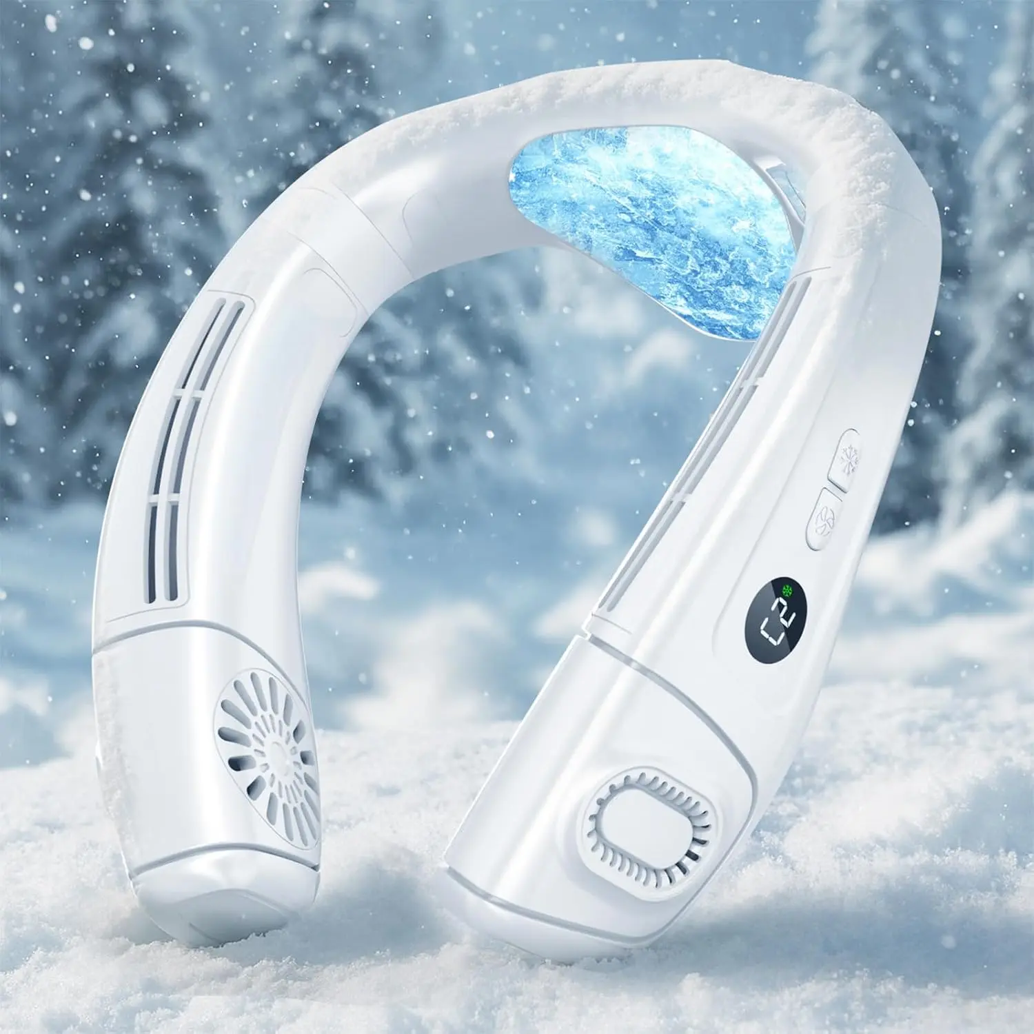 Fan Portable Personal,  Air Conditioner Fans That Blow Cold Air,   Fan with Cooling Plate, Rechargeable  Airflow 3 Modes Wearable