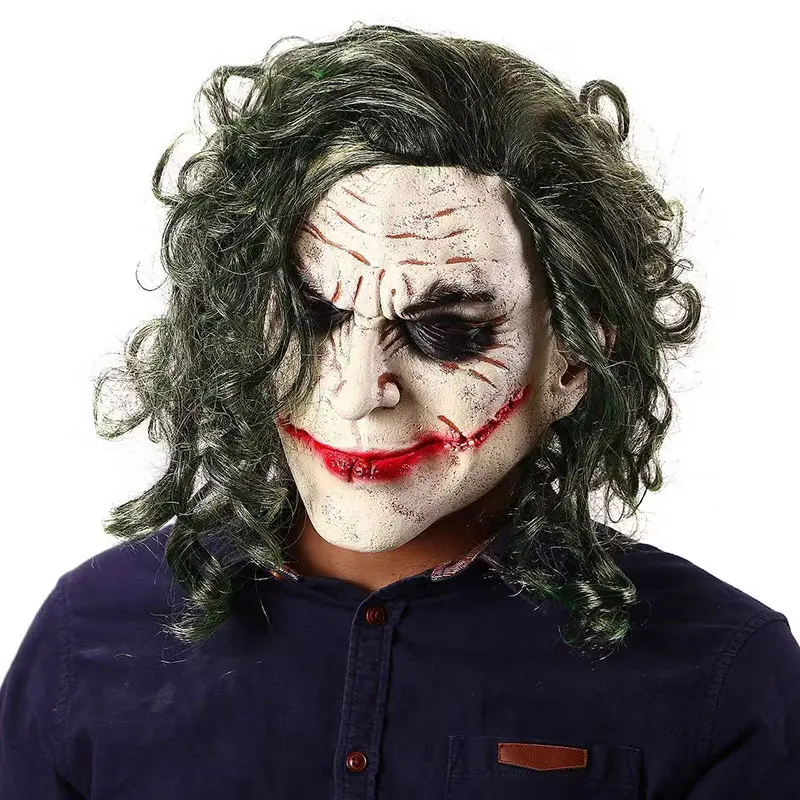Halloween New Horror Cursed Witch Mask Scary Props White-Haired Female Ghost Zombie Mask Latex Mask