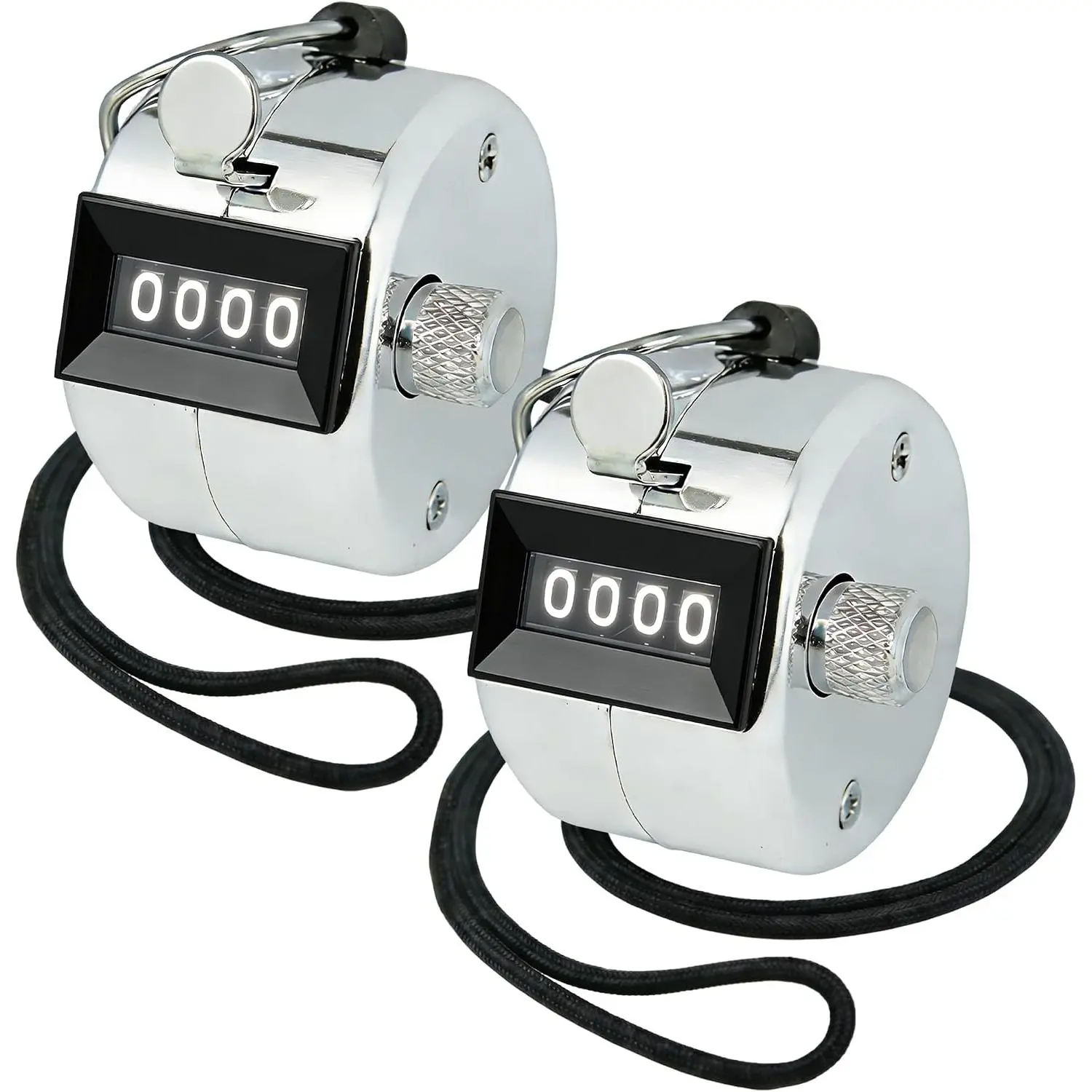 Tally Clicker Counter, Metal Case Mechanical Clicker Digital Handheld Tally Counter with Nylon Lanyard