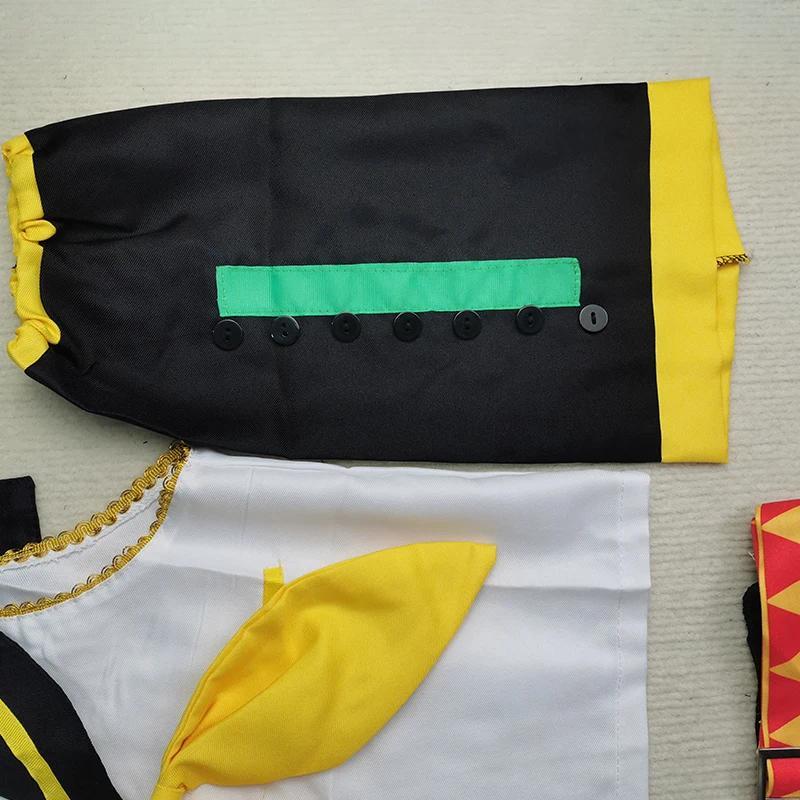 Anime Rin Len Cosplay Costume Len Rin Cosplay Len Costume Kagamine JK Uniform for Halloween Comic Con Outfits # 1 # W.