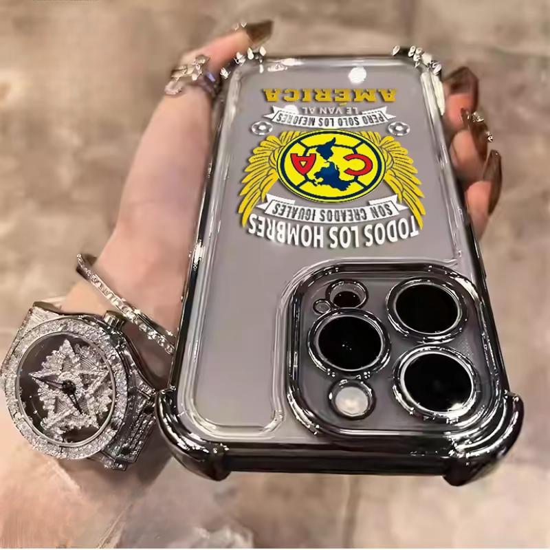 Club América Pride Phone Case for iPhone 11–17 Pro Max Plus| Shockproof TPU Soft Cover| Vintage Stylish Anti-Drop Protection