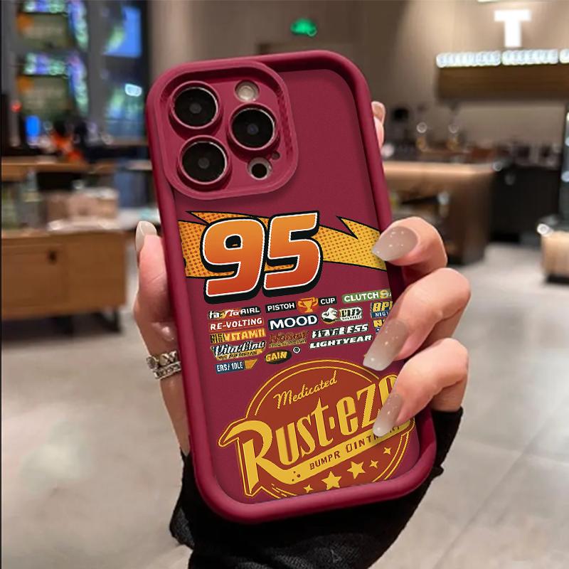 Rust-colored racing phone case TPU suitable for iPhone 17 AIR 17 PRO 16 PRO 15 PRO MAX 14 PLUS 13 PRO 12 11 PRO XS MAX X XR Samsung Galaxy S25 Ultra S24 S23 S22 Plus