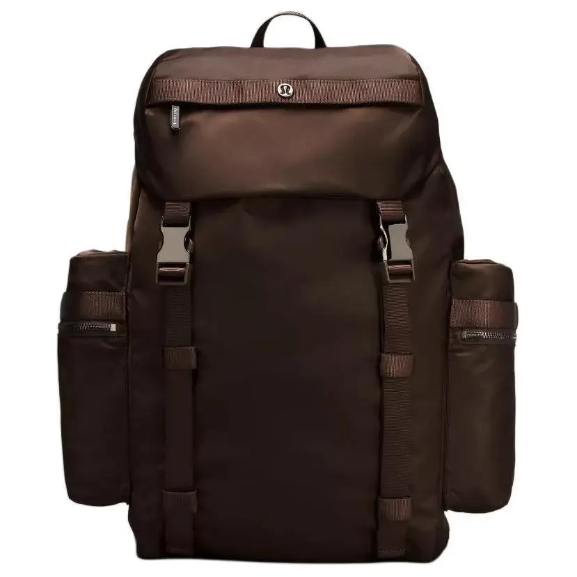 Lululemon Wunderlust 25L Multi-Compartment Drawstring Backpack for Men and Women, Bronze Accented