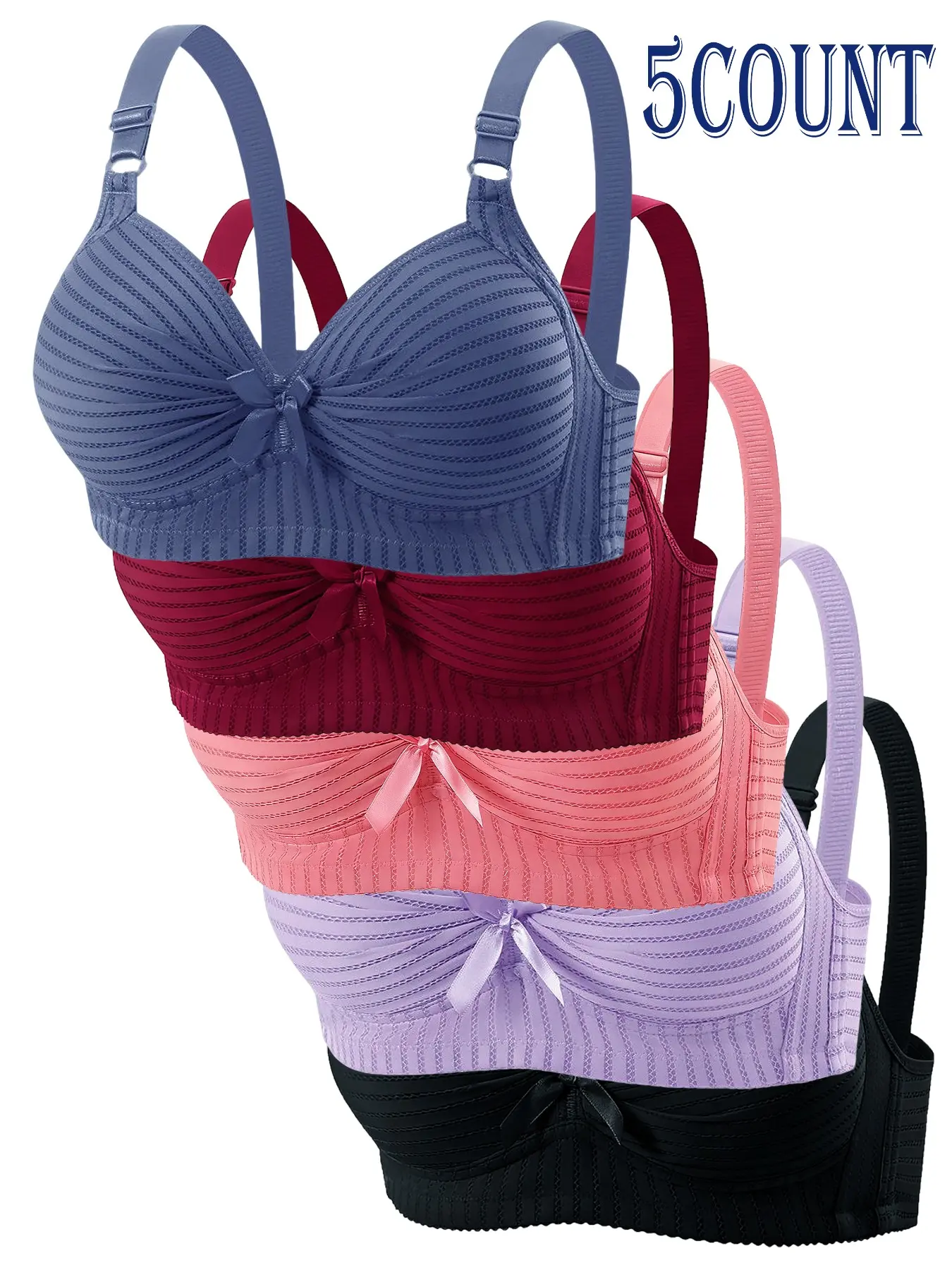 Breathable Seamless Bra Set, Moisture-Wicking Fabric, No Underwire Design, Adjustable Straps, Ultimate Comfort & Support, Daily Wear
