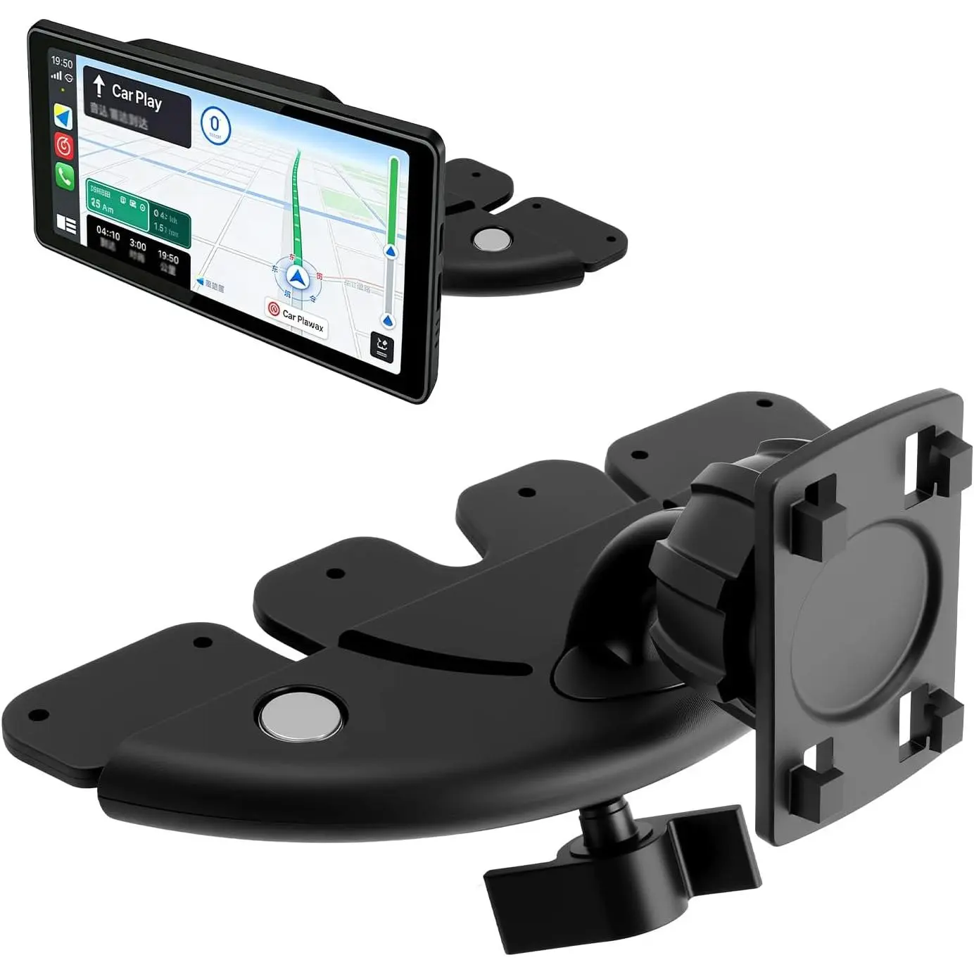 360° Rotatable CD Slot Mount for  Screen,2026 Upgraded CD Mount for  Screen & GPS Navigation,Portable Easy-to-Install CarPlays CDs Mounts for 7"-10.5" Display | 2026 Upgraded CD Mount,Portable CarPlays CDs Mounts,Easy-to-Install