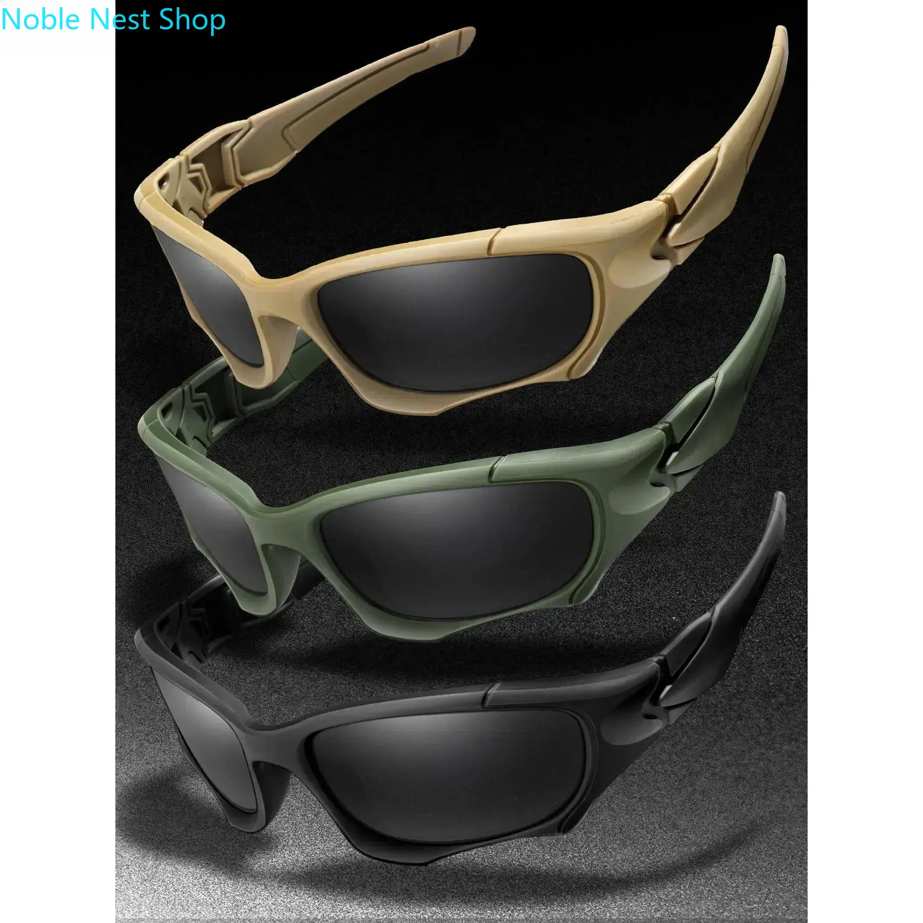 Multipack Unisex Sunglasses 3 Styles, All-Round Colored Lens Durable Scratch-Proof Daily Outdoor