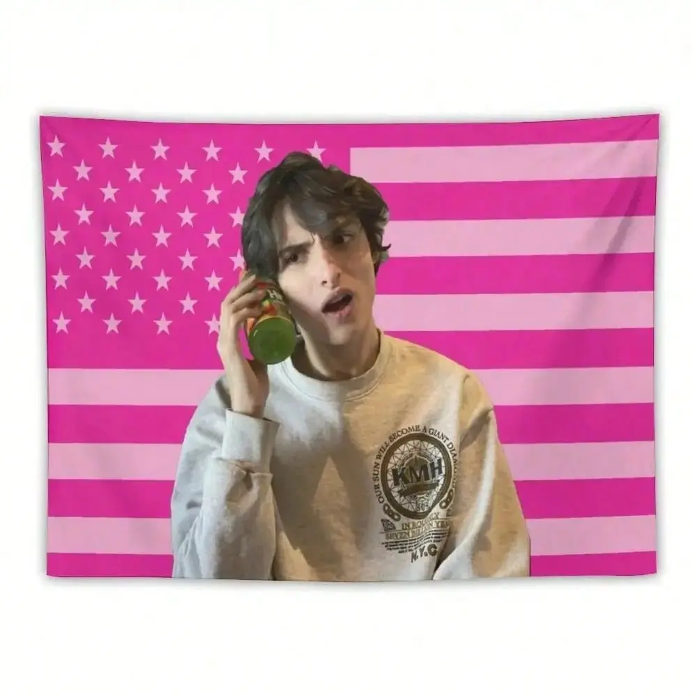 Finn Wolfhard Flag Print Durable Decorative Tapestry - Synthetic Fabric Wall Hanging, Colorful Home Decor for Dorms, Bedrooms to Boost Space Aesthetics, Tapestry Wall Mural, Hanging Wall Art