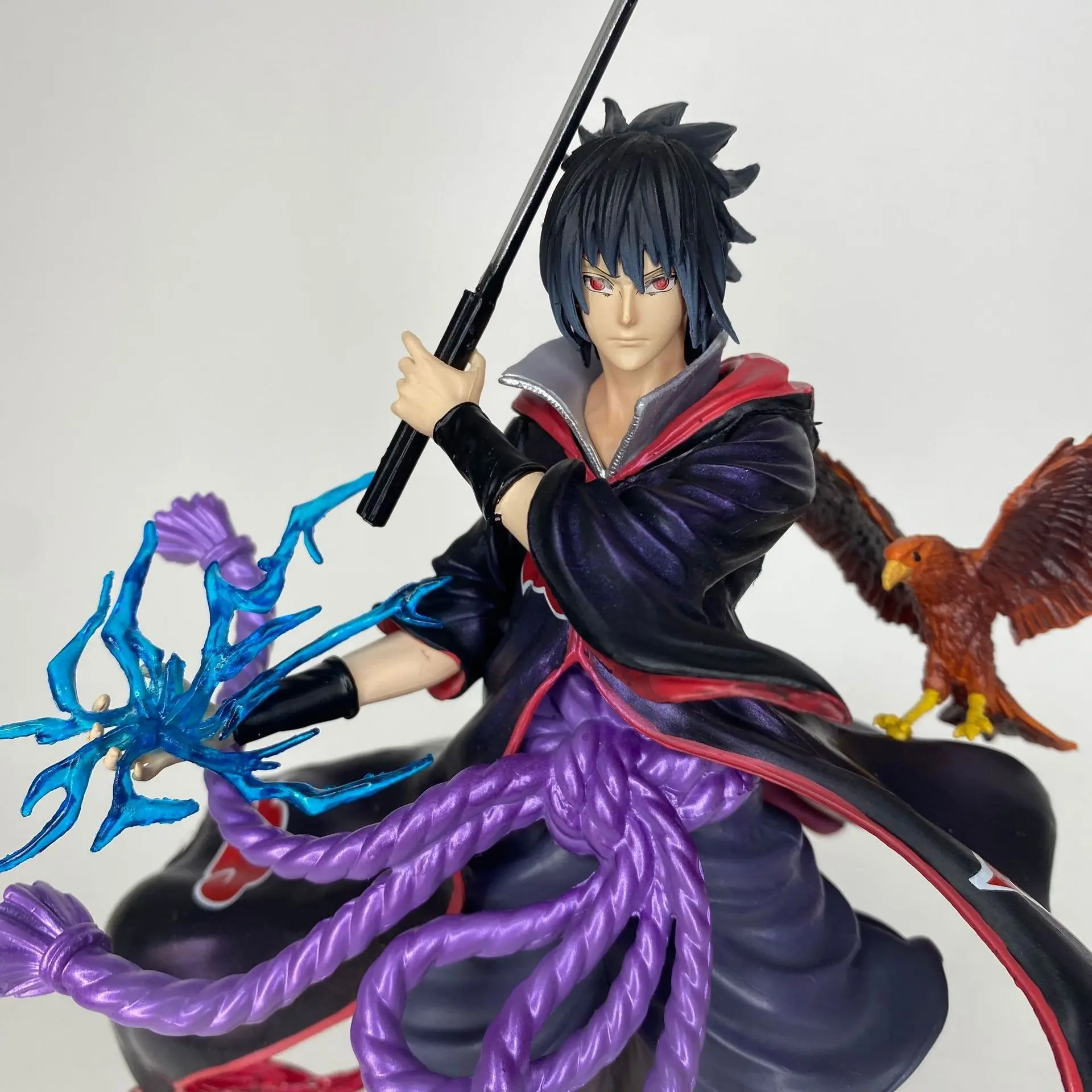 Naruto Anime Figurine, Ten Years Hundred Endurance Lightning Cutter Sasuke Assistant Model, Anime Akatsuki Resonance Series Statue Toy, Anime Action Figures