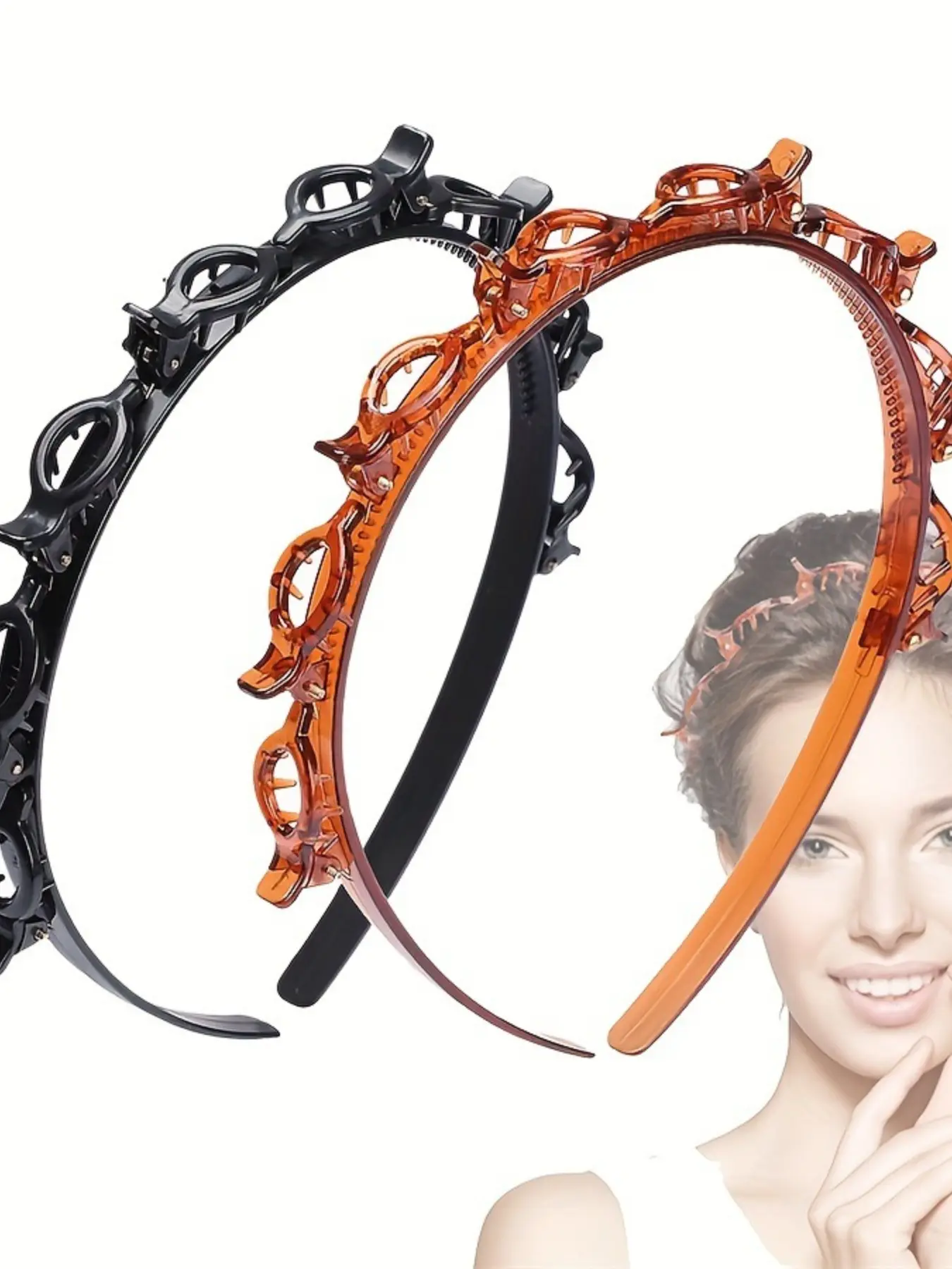 Cute Hair Clip Headband, Multi-Functional Fashion Accessory, Simple Stylish Band, Mother's Day Gift Idea, Trendy Women's Hairstyle, Headbands with Clips