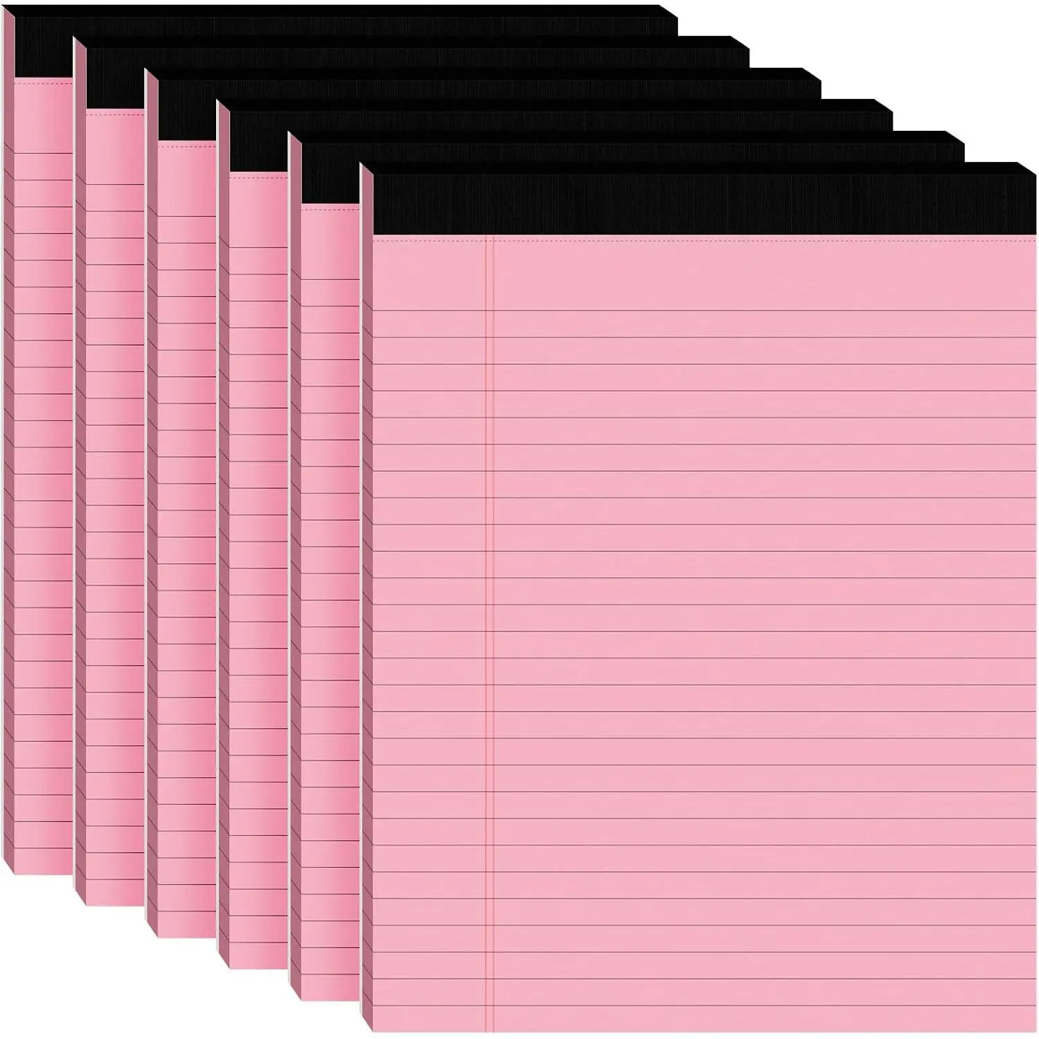 2 count Legal Pads 8.5 x 11, White Notepads 8.5 x 11 In, Perforate Wide Ruled