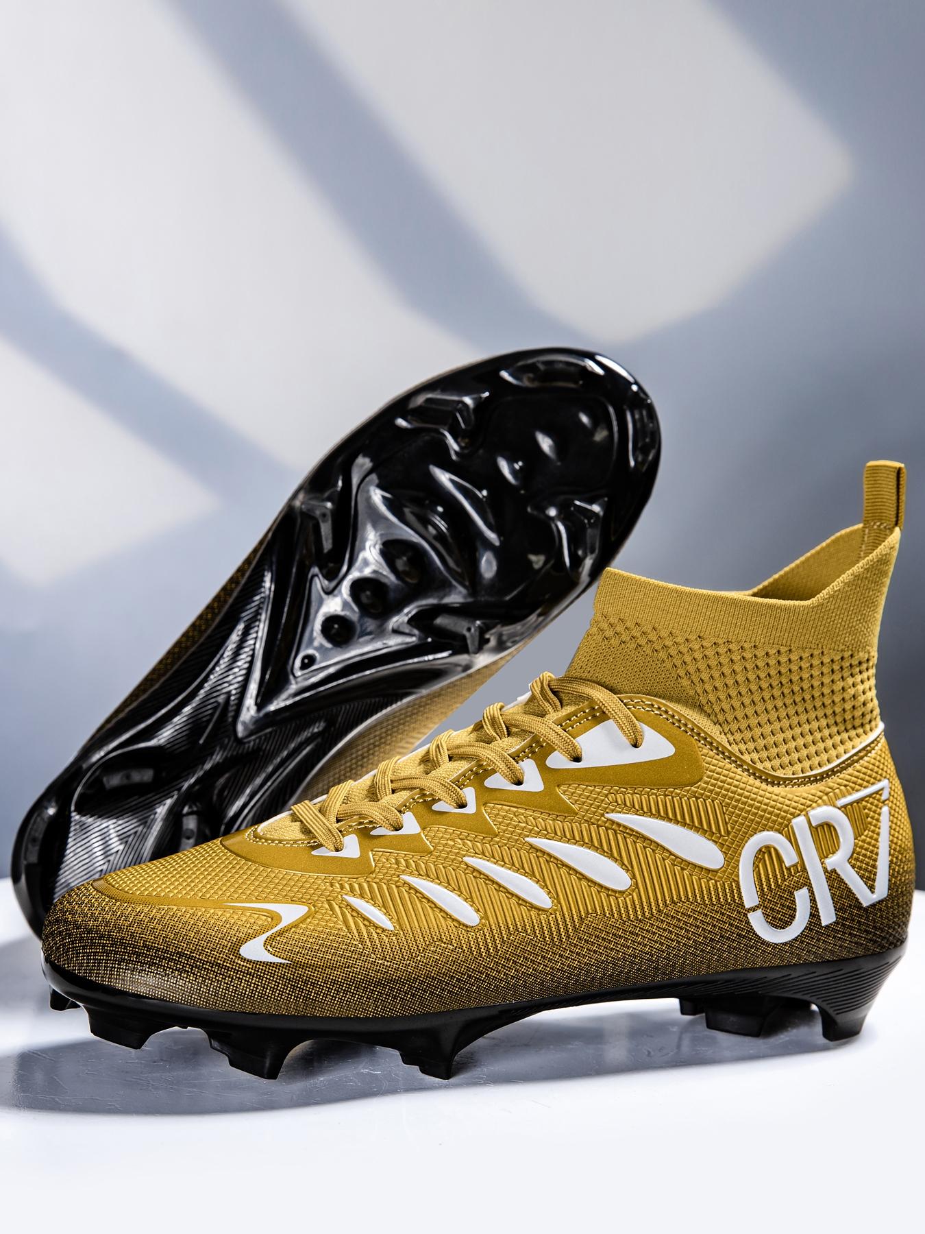 Professional Men's Soccer Shoes Long Studs Ag Fg Outdoor Training Sneakers Breathable Comfort PU Leather Anti-Slip All Seasons Sporty Style