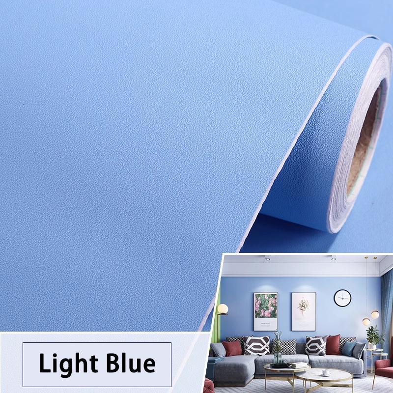 Solid Color Wallpaper, Self-adhesive Wall Sticker, Waterproof Wallpaper for Home Living Room Bedroom Dormitory Decor, Peel and Stick Wallpaper Designs