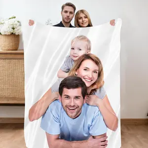 Custom Blanket with Picture Text Personalized Blanket Thows Customizable Blanket Custom Print Photo Blanket Valentine's Day Gift for Couples Girlfriend Boyfriend Wife Husband US Shipping