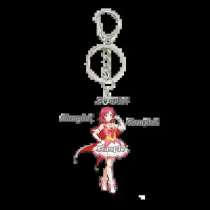 Kawaii Colorful Anime Peripheral LoveLive Nijigasaki High School Idol Club Cute Acrylic Keychain Karin Asaka Keyring Bag Charm