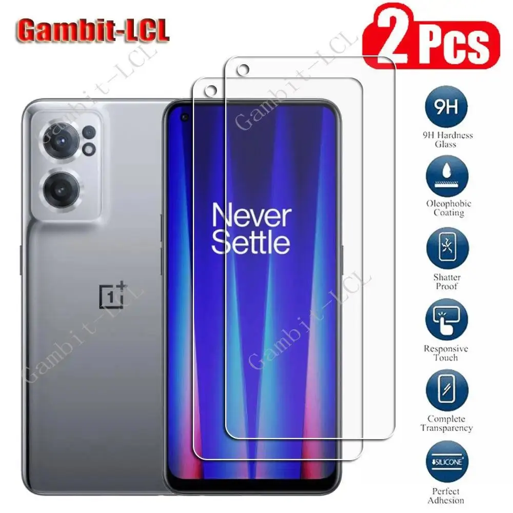2Pcs Original Tempered Glass Screen Protector for OnePlus Nord CE 2 5G (6.43") - Phone Accessory with Installation Support, Shockproof Cover for Advanced Screen Protection, Smartphone, Handheld
