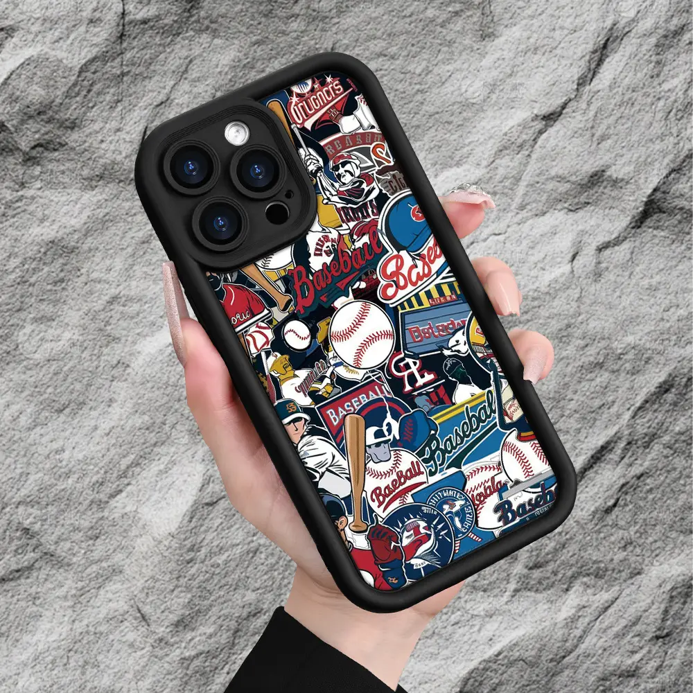 Phone Case - Baseball-Themed Cartoon Phone Case with a Stylish And Exquisite Design, Classic And Minimalist. Durable Against Yellowing And Wear, Scratch-Resistant And Shockproof. Wholesale UV2D Printed Cases for Iphone 11/12/13/14/15/16/17. Perfect