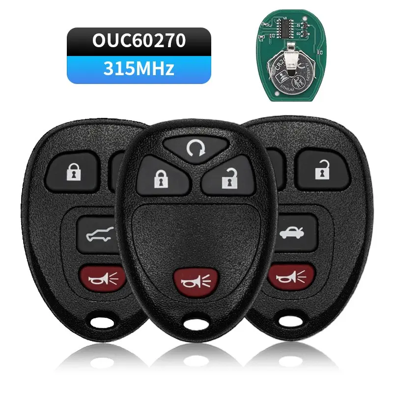 315Mhz Remote Key For Chevrolet Silverado Suburban Tahoe Traverse GMC Sierra Yukon Cadillac Escalade Car Key Fob OUC60270