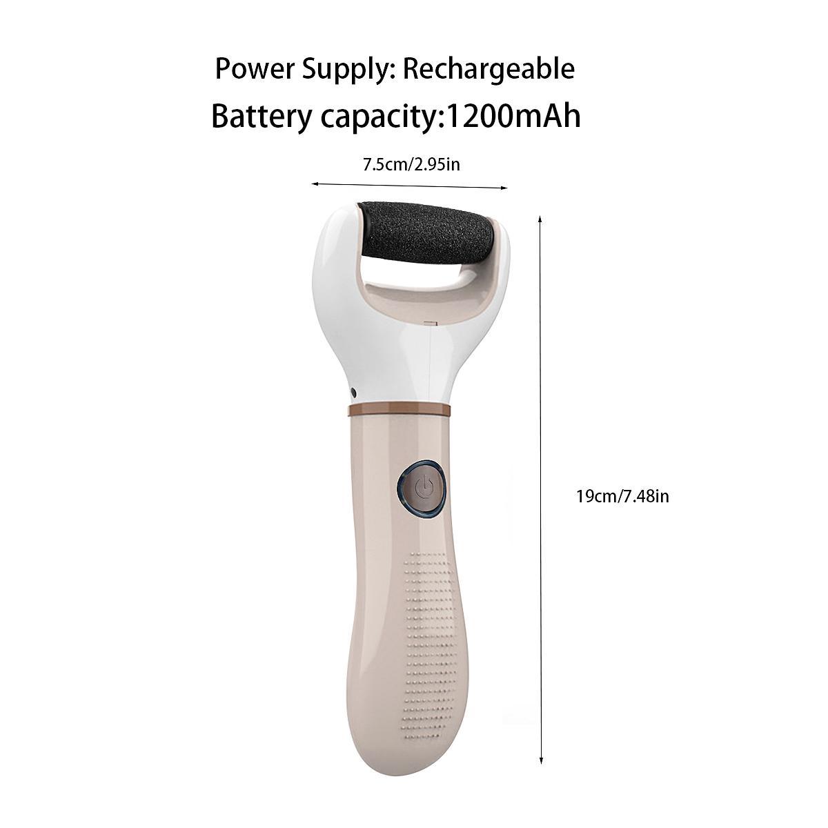 Electric Foot File, 1 Box Portable Foot Callus Remover, Foot Dead Skin Remover, Professional Pedicure Tool for Home & Salon Use, Callus Remover Feet