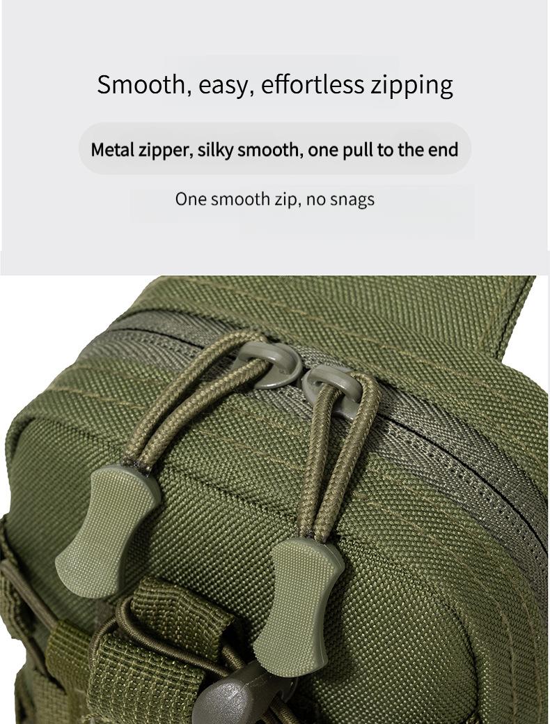Tactical Waist Bag for Men - Water Bottle Holder, Crossbody Chest Bag for Camping, Cycling & Everyday Use