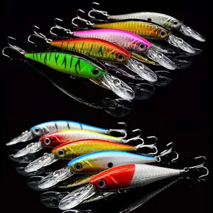 10 Pack Fishing Lures Hard Baits, Minnow Crankbait & Swimbait Lure Kit  Freshwater & Saltwater, Bass, Trout, Walleye, Redfish New model