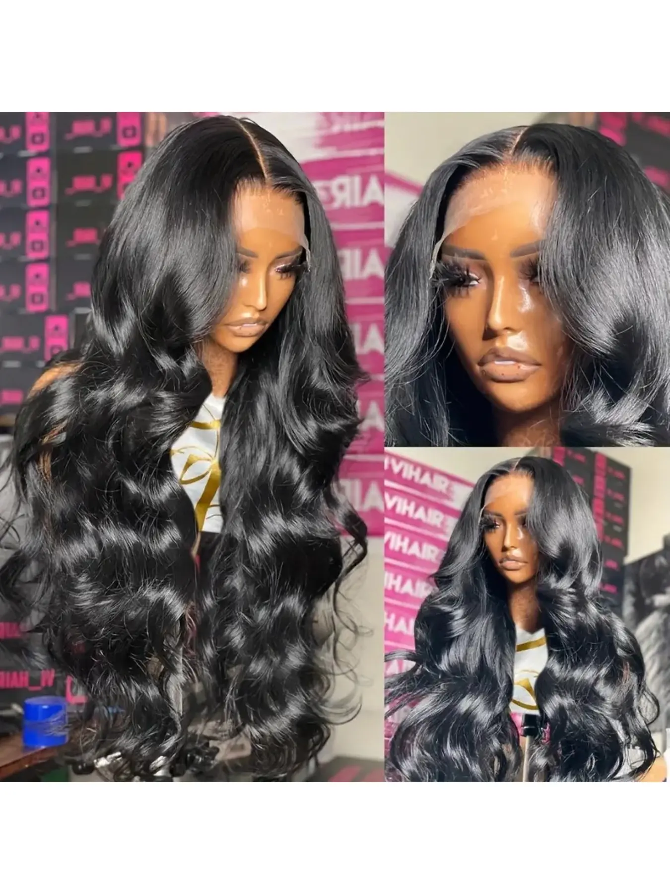 Wig European and American Fashion Front Lace 13 * 4 Lace Wig Big Wave Wig Lace Frontal Wigs