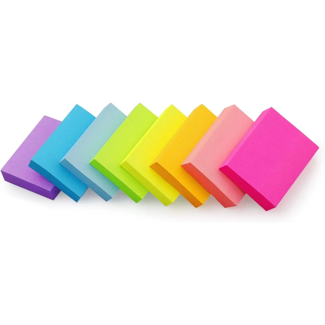 Sticky Notes 1.5x2 in, Bright Colors Self-Stick Pads 8 Pads, 100 Sheets/Pad | Suitable for , Office, Notebooks, and School