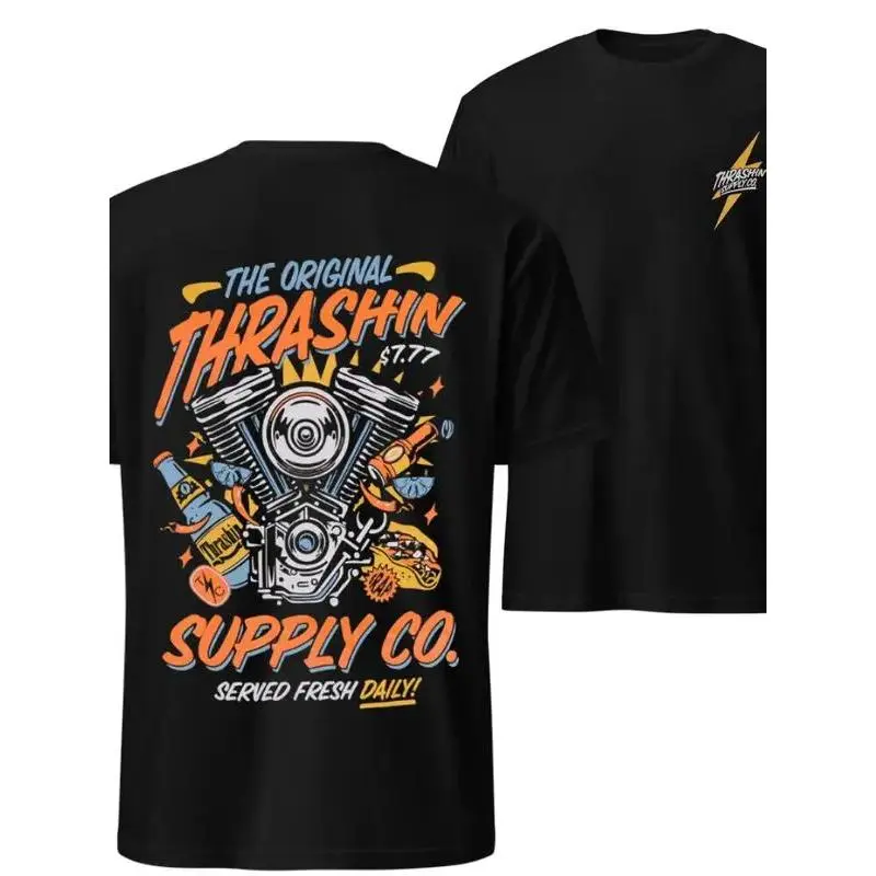 Original Fiesta Graphic 2-Side Unisex Cotton Short-Sleeve Top - Everyday Casual Style, Comfortable Fit, Gift for Bikers, Sports & Outdoor Streetwear, Shortsleeve