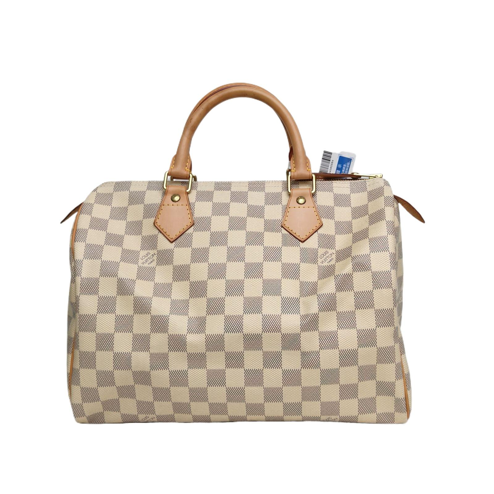 Pre-owned Louis Vuitton 【Diz】LOUIS VUITTON Speedy 30 without Shoulder Strap White