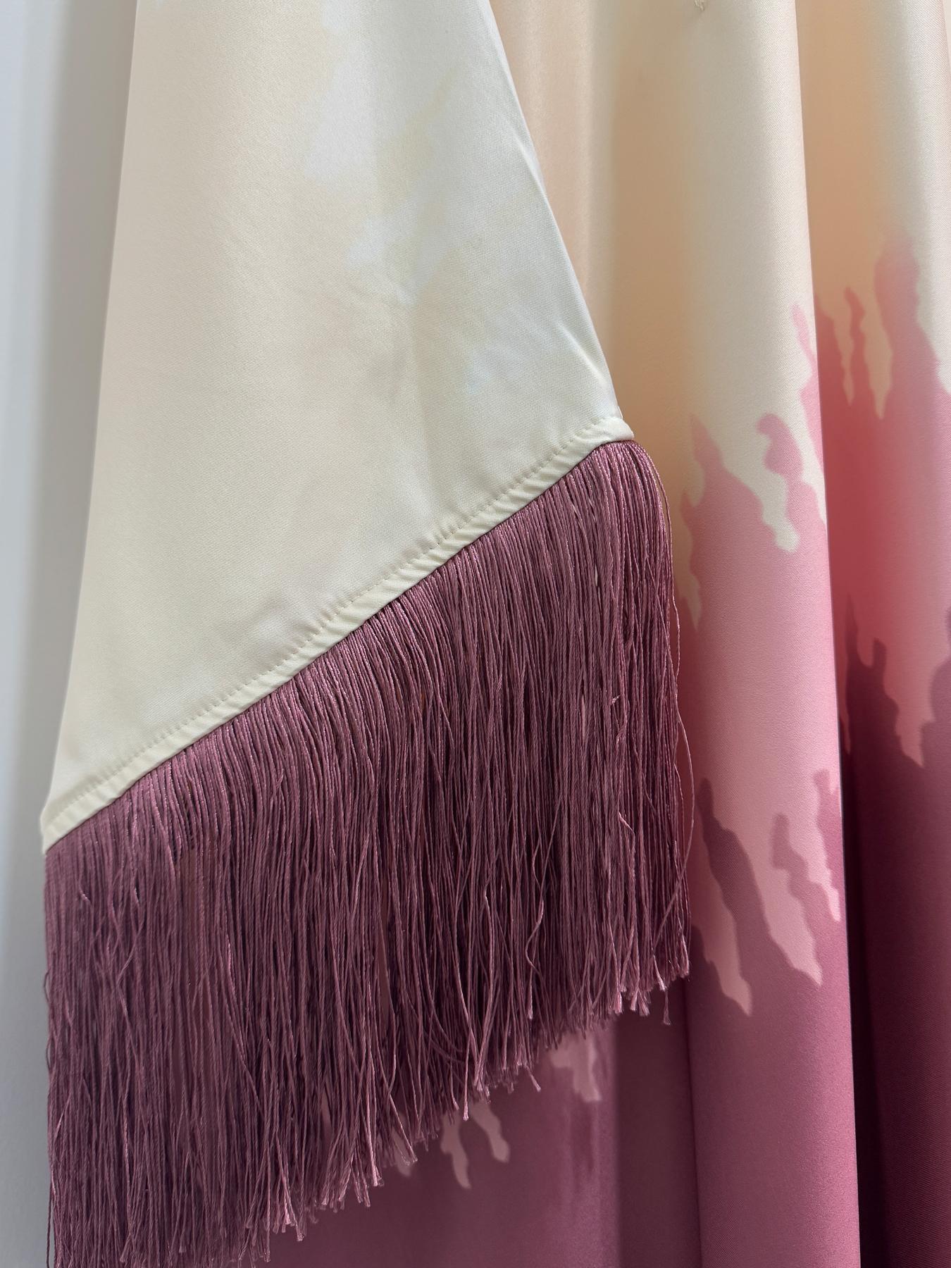 Women's Ombre Print Batwing Sleeve Dress, Chic Elegant Long Sleeve Dress for Party Wedding Guest, Ladies Islamic Clothing for All Seasons