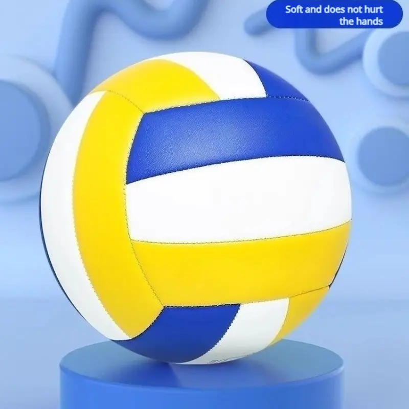 PVC Standard Volleyball, Durable Indoor Outdoor Use, Wear-Resistant Design, Ideal for Sports Enthusiasts, Single Unit Available, Volleyball Equipment